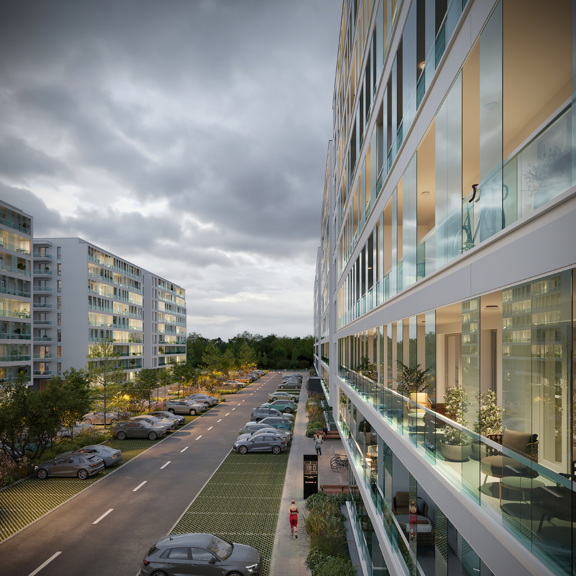 Architectural rendering by MEZZO.renders for Jandarmeriei Residence